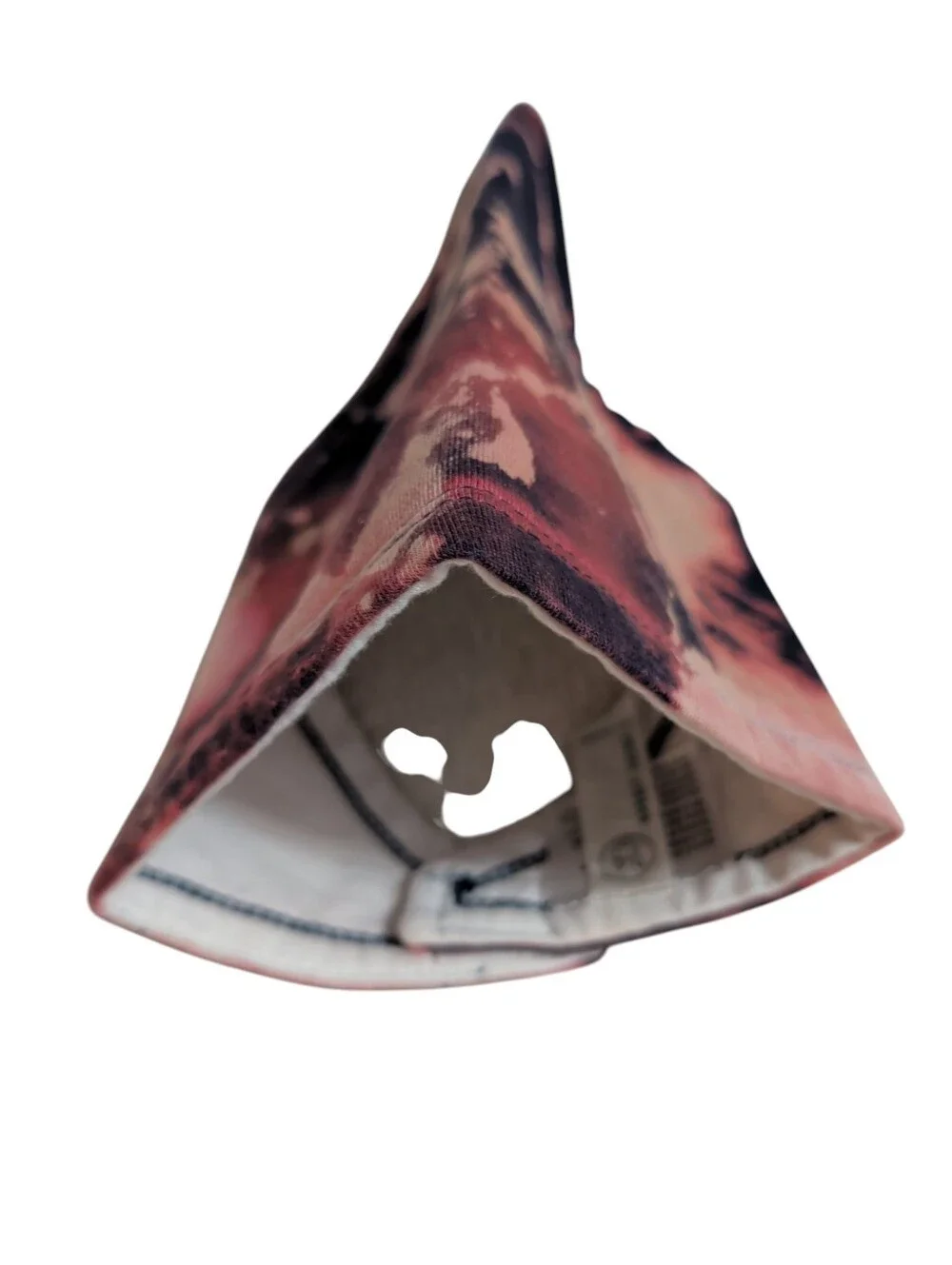 NWOT Tie-Dye Triangle Pet Bandana / Baby Bandaid Bib in Pink & Black